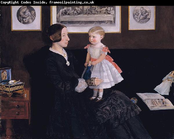 Sir John Everett Millais Mrs James Wyatt Jr and her Daughter Sarah